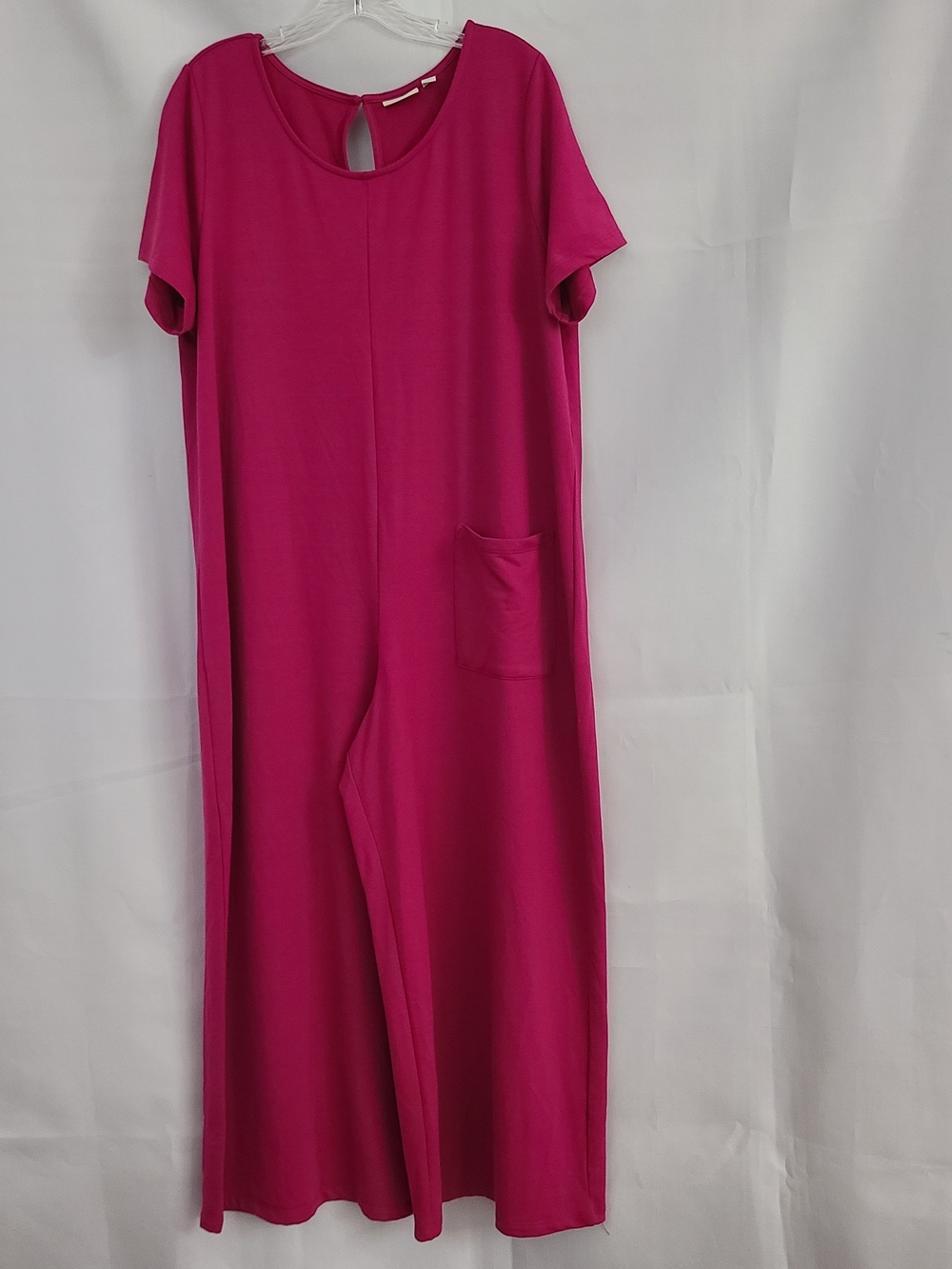LOGO Lounge L Magenta Oversized Relaxed Lagenlook Boxy Wide Leg Casual Jumpsuit